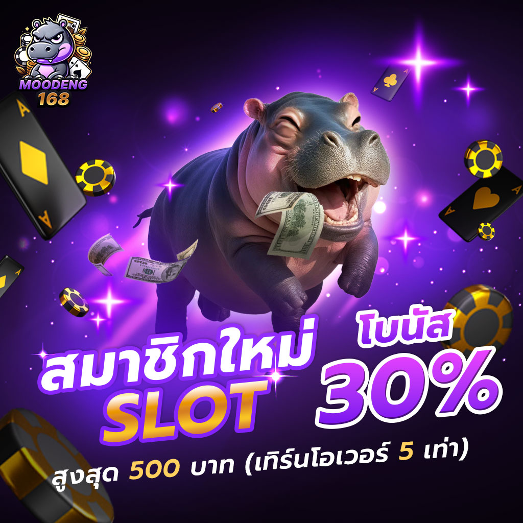 สมาชิกใหม่ โบนัส 30%